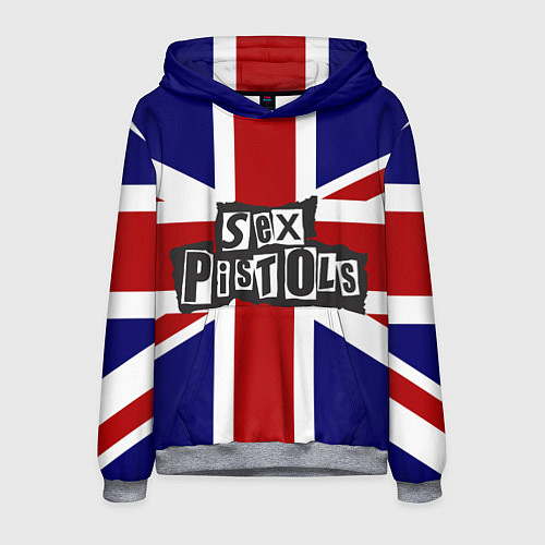 Мужская толстовка Sex Pistols UK / 3D-Меланж – фото 1