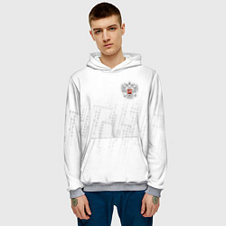 Толстовка-худи мужская Russia 2022 The Winner!, цвет: 3D-меланж — фото 2