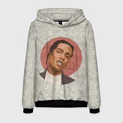 Толстовка-худи мужская ASAP Rocky: Runrise, цвет: 3D-черный