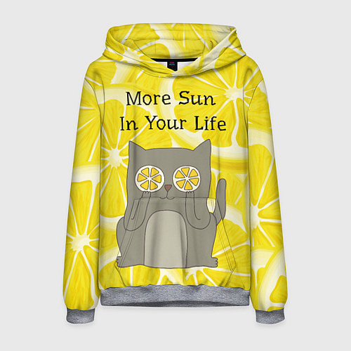 Мужская толстовка More Sun In Your Life / 3D-Меланж – фото 1