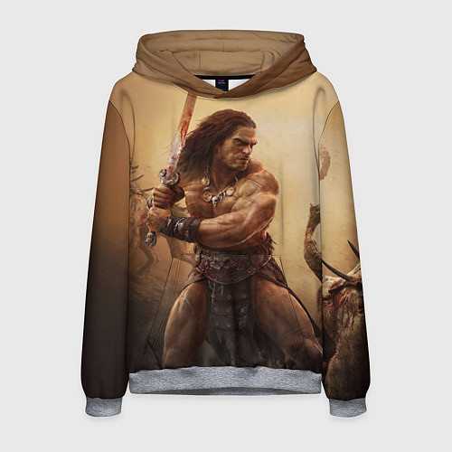 Мужская толстовка Конан-варвар / 3D-Меланж – фото 1