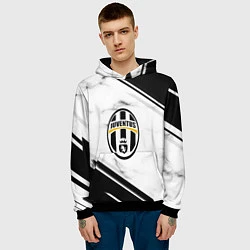 Толстовка-худи мужская JUVENTUS, цвет: 3D-черный — фото 2