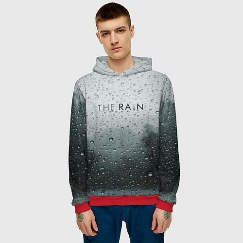 Мужская толстовка The Rain / 3D-Красный – фото 3
