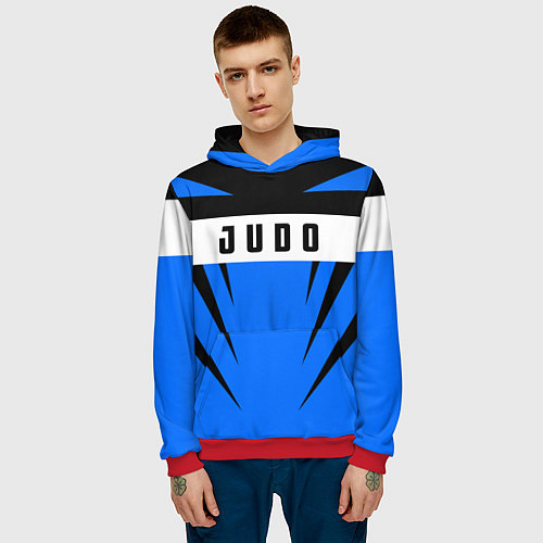 Мужская толстовка Judo Fighter / 3D-Красный – фото 3