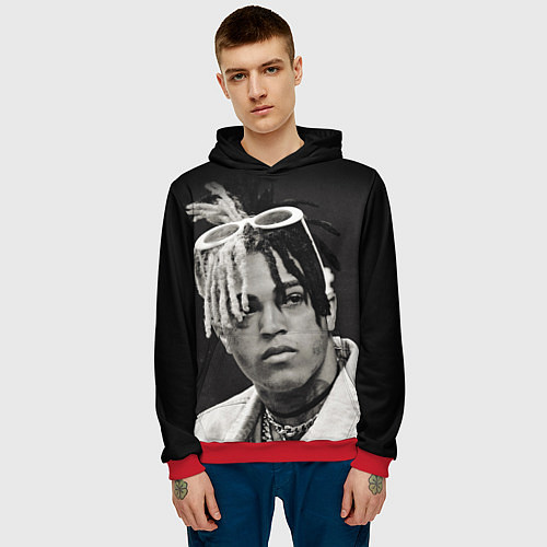 Мужская толстовка XXXTentacion / 3D-Красный – фото 3