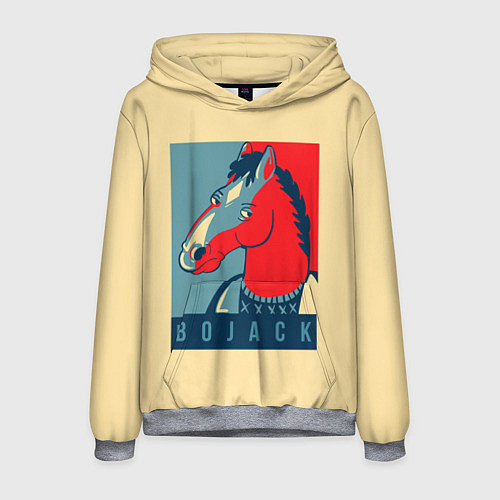 Мужская толстовка BoJack Obey / 3D-Меланж – фото 1