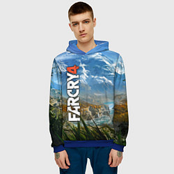 Толстовка-худи мужская Far Cry 4: Ice Mountains, цвет: 3D-синий — фото 2