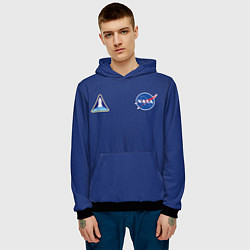 Толстовка-худи мужская NASA: Special Form, цвет: 3D-черный — фото 2