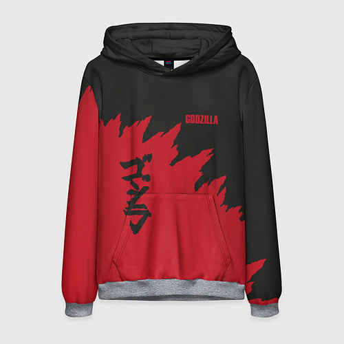 Мужская толстовка Godzilla: Dark Style / 3D-Меланж – фото 1