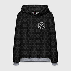 Толстовка-худи мужская Linkin Park: Black Carbon, цвет: 3D-меланж