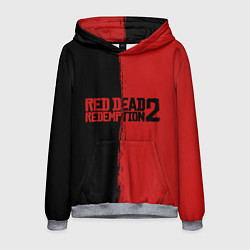 Толстовка-худи мужская RDD 2: Black & Red, цвет: 3D-меланж