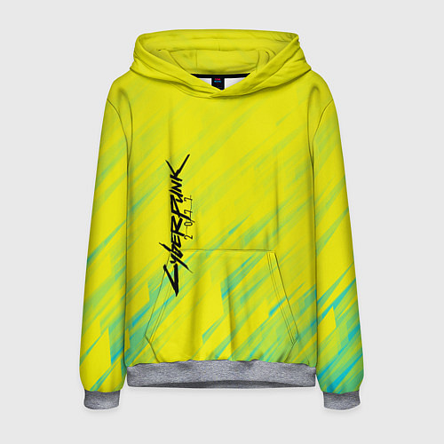Мужская толстовка Cyberpunk 2077: Yellow / 3D-Меланж – фото 1