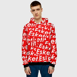 Толстовка-худи мужская Esketit Pattern, цвет: 3D-черный — фото 2