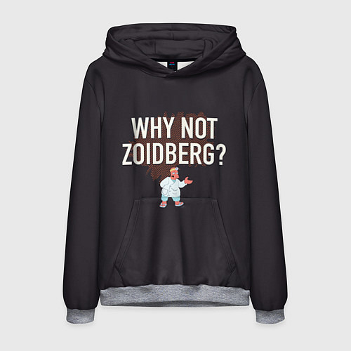 Мужская толстовка Why not Zoidberg? / 3D-Меланж – фото 1