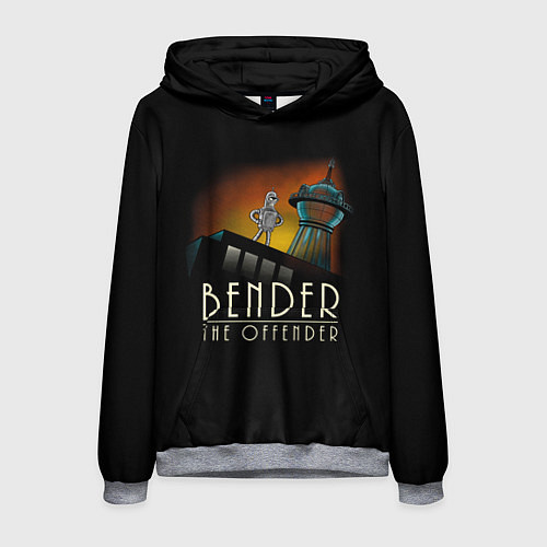 Мужская толстовка Bender The Offender / 3D-Меланж – фото 1