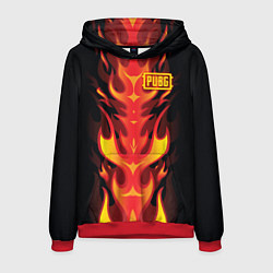 Толстовка-худи мужская PUBG: Hell Flame, цвет: 3D-красный