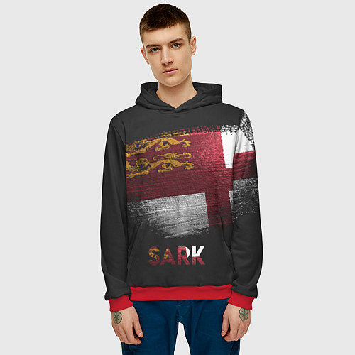 Мужская толстовка SARK / 3D-Красный – фото 3