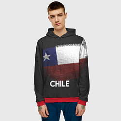 Толстовка-худи мужская Chile Style, цвет: 3D-красный — фото 2