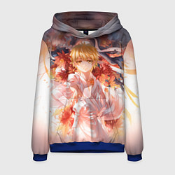 Толстовка-худи мужская Бездомный Бог, цвет: 3D-синий