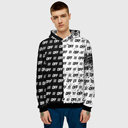 Толстовка-худи мужская Off-White: Black & White, цвет: 3D-черный — фото 2