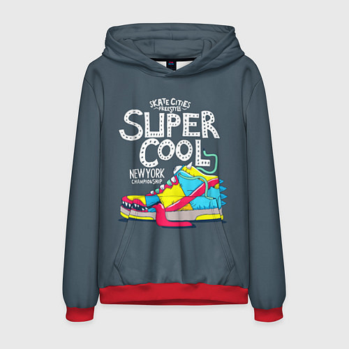 Мужская толстовка Super Сool / 3D-Красный – фото 1