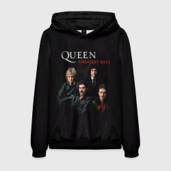 Толстовка-худи мужская Queen: Greatests Hits, цвет: 3D-черный