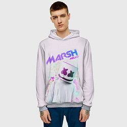 Толстовка-худи мужская Marshmello: New DJ, цвет: 3D-меланж — фото 2