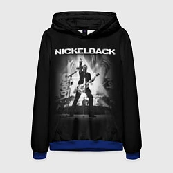 Толстовка-худи мужская Nickelback Rock, цвет: 3D-синий