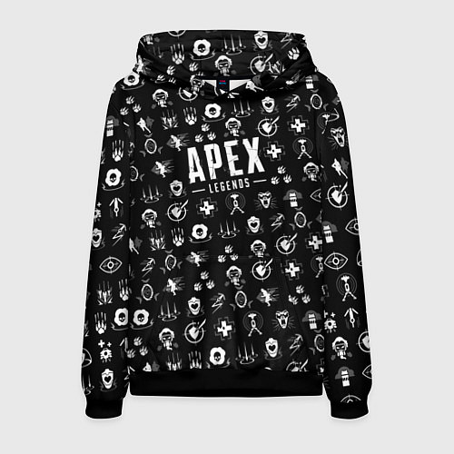 Мужская толстовка Apex Legends: Black Pattern / 3D-Черный – фото 1
