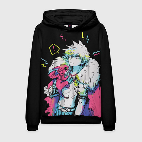 Мужская толстовка Кацуки / 3D-Черный – фото 1