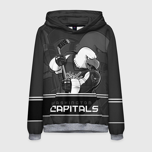 Мужская толстовка Washington Capitals: Mono / 3D-Меланж – фото 1