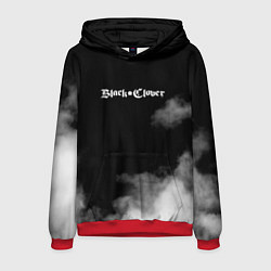 Толстовка-худи мужская Чёрный клевер, цвет: 3D-красный