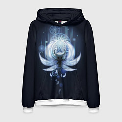 Толстовка-худи мужская Hollow Knight, цвет: 3D-белый