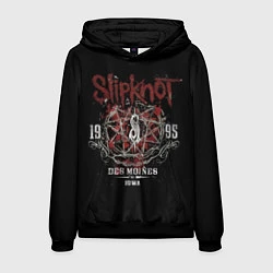 Толстовка-худи мужская Slipknot 1995, цвет: 3D-черный
