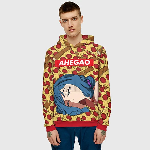 Ahegao pizza hoodie outlet
