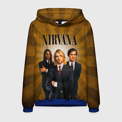 Толстовка-худи мужская Nirvana, цвет: 3D-синий