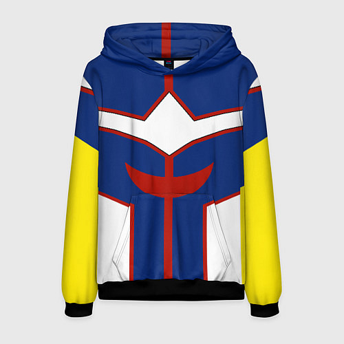 Мужская толстовка ALL MIGHT MY HERO ACADEMIA MHA МОЯ ГЕРОЙСКАЯ АКАДЕ / 3D-Черный – фото 1