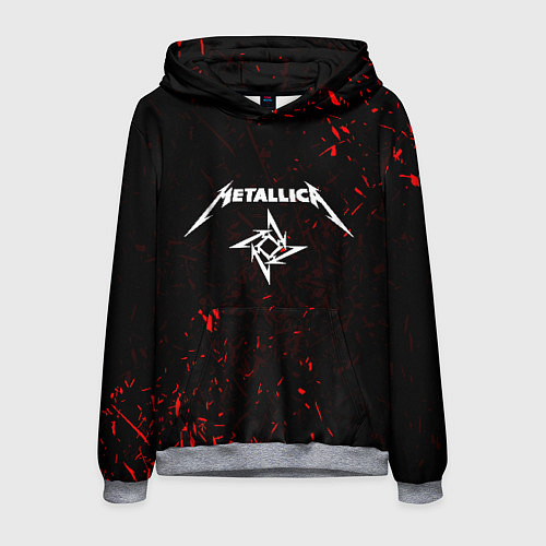 Мужская толстовка METALLICA / 3D-Меланж – фото 1