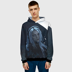 Толстовка-худи мужская Billie Eilish: Love, цвет: 3D-черный — фото 2