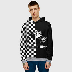 Толстовка-худи мужская Король и Шут, цвет: 3D-меланж — фото 2