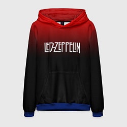 Толстовка-худи мужская Led Zeppelin, цвет: 3D-синий