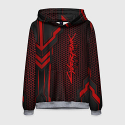 Толстовка-худи мужская Cyberpunk 2077, цвет: 3D-меланж