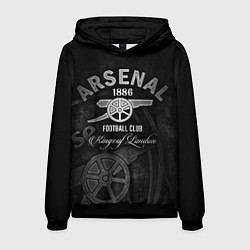 Толстовка-худи мужская Arsenal, цвет: 3D-черный