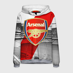 Толстовка-худи мужская Arsenal, цвет: 3D-меланж