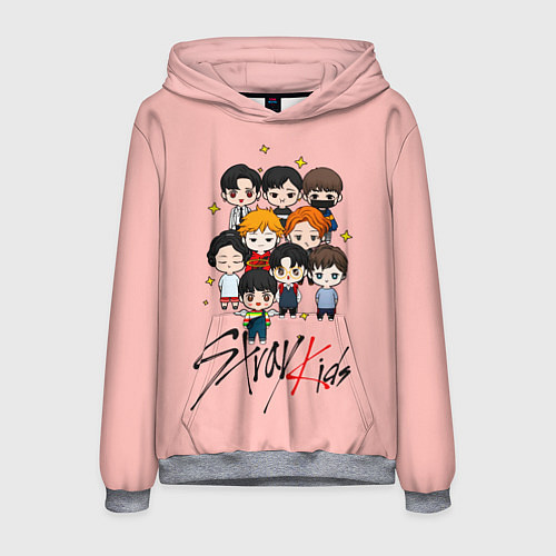 Мужская толстовка Stray Kids / 3D-Меланж – фото 1