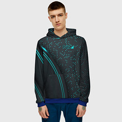 Толстовка-худи мужская Mass Effect N7, цвет: 3D-синий — фото 2