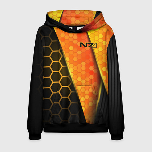 Мужская толстовка Mass Effect N7 / 3D-Черный – фото 1