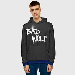 Толстовка-худи мужская Bad Wolf, цвет: 3D-синий — фото 2