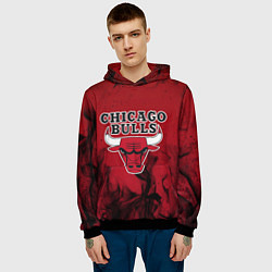 Толстовка-худи мужская CHICAGO BULLS, цвет: 3D-черный — фото 2