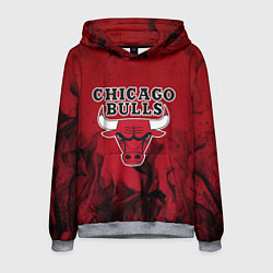 Толстовка-худи мужская CHICAGO BULLS, цвет: 3D-меланж